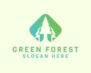 Forest Pine Tree logo design