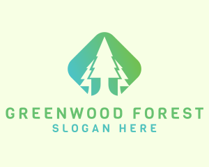 Forest Pine Tree logo design