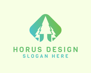 Forest Pine Tree logo design