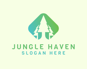 Forest Pine Tree logo design