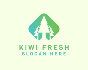 Forest Pine Tree logo design