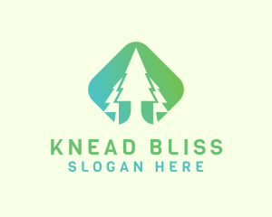 Forest Pine Tree logo design