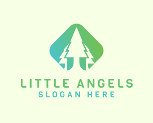 Forest Pine Tree logo design