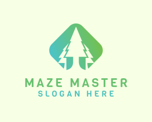 Forest Pine Tree logo design