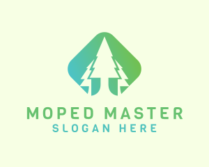 Forest Pine Tree logo design