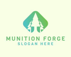 Forest Pine Tree logo design