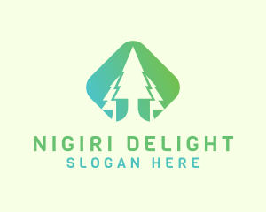 Forest Pine Tree logo design