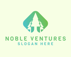 Forest Pine Tree logo design