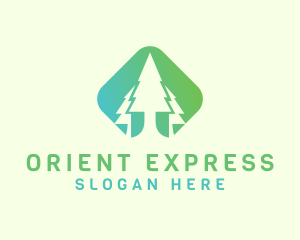 Forest Pine Tree logo design