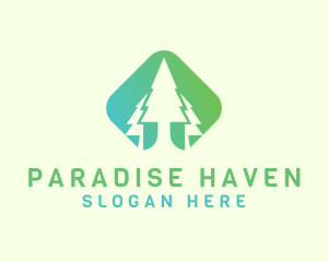 Forest Pine Tree logo design