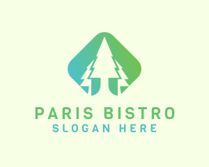 Forest Pine Tree logo design