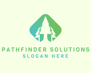 Forest Pine Tree logo design