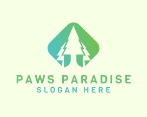 Forest Pine Tree logo design