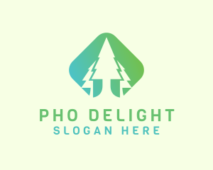 Forest Pine Tree logo design