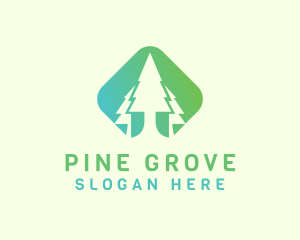 Forest Pine Tree logo design