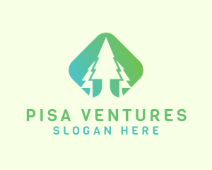 Forest Pine Tree logo design