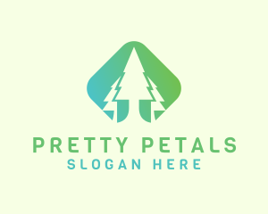 Forest Pine Tree logo design