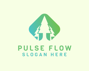 Forest Pine Tree logo design