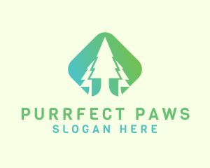 Forest Pine Tree logo design