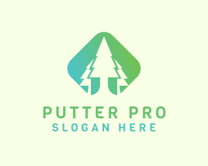 Forest Pine Tree logo design