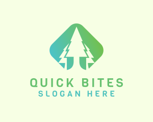 Forest Pine Tree logo design