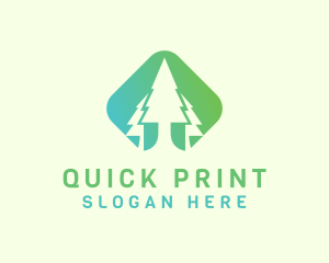 Forest Pine Tree logo design