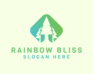 Forest Pine Tree logo design