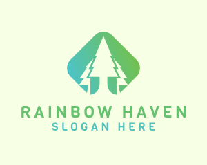 Forest Pine Tree logo design