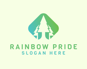 Forest Pine Tree logo design