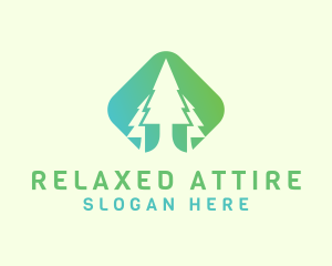 Forest Pine Tree logo design