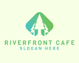 Forest Pine Tree logo design