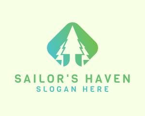 Forest Pine Tree logo design