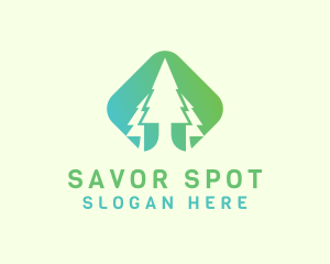 Forest Pine Tree logo design