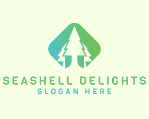 Forest Pine Tree logo design