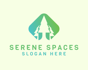 Forest Pine Tree logo design