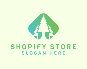 Forest Pine Tree logo design