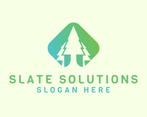 Forest Pine Tree logo design