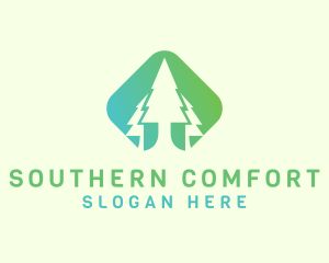 Forest Pine Tree logo design