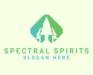 Forest Pine Tree logo design