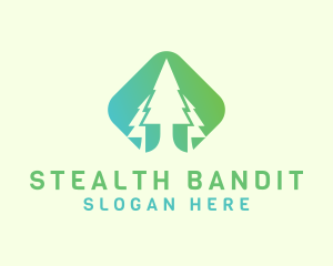 Forest Pine Tree logo design