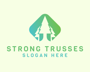 Forest Pine Tree logo design