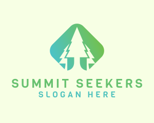 Forest Pine Tree logo design