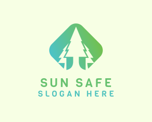 Forest Pine Tree logo design