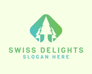 Forest Pine Tree logo design