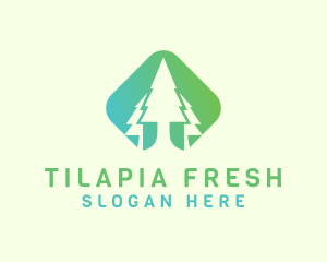 Forest Pine Tree logo design