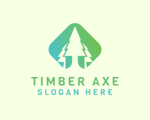 Forest Pine Tree logo design