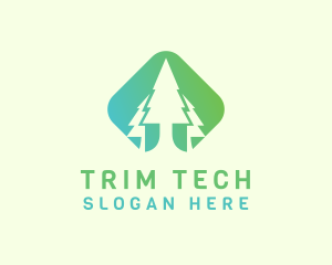 Forest Pine Tree logo design