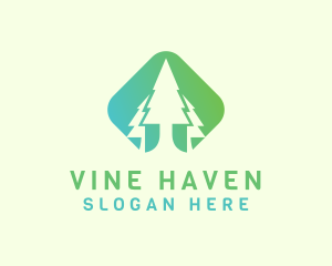 Forest Pine Tree logo design