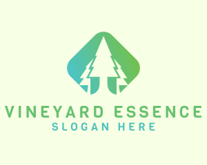 Forest Pine Tree logo design