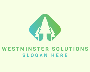 Forest Pine Tree logo design